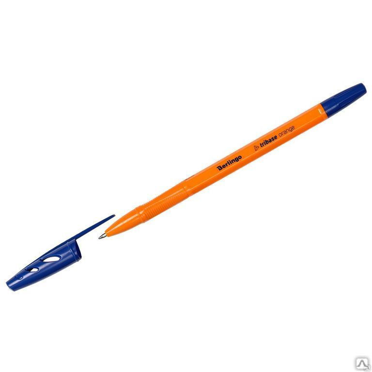 Ручка шариковая Berlingo "Tribase Orange", синяя, 0,7мм