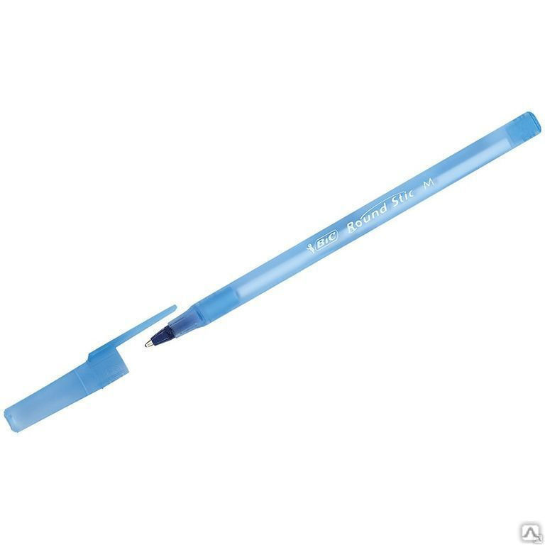 Ручка шариковая Bic "Round Stic" синяя, 1,0мм, штрих-код