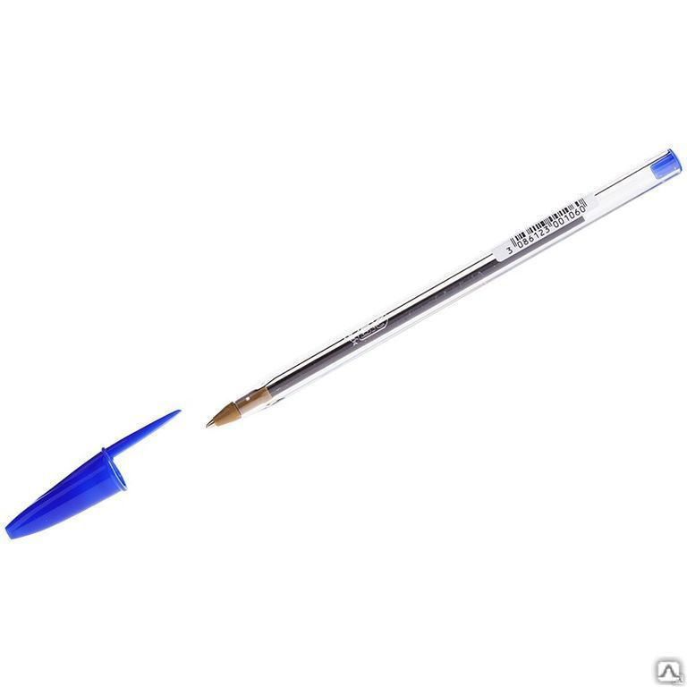 Ручка шариковая Bic "Cristal" синяя, 1,0мм