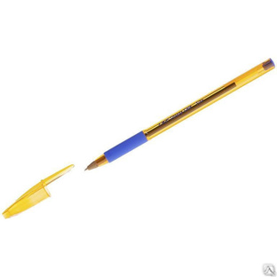 Ручка шариковая Bic "Orange Grip" синяя, 0,7мм, грип 