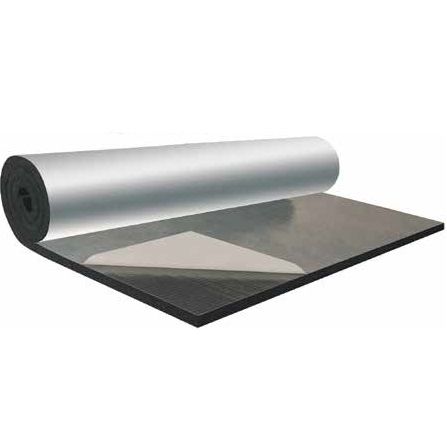 Лист самоклеящийся с алюминиевым покрытием Isotec Flex Duct ALU-СК L=1 м, D 6-25 мм