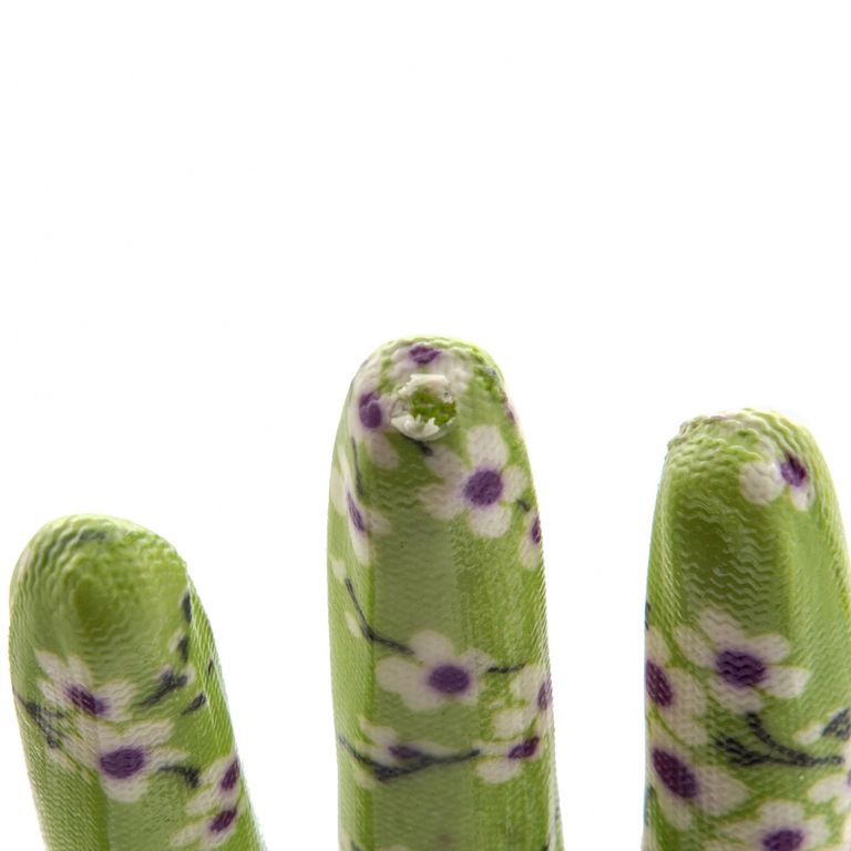 Перчатки садовые из полиэстера с нитрильным обливом, MIX цветов, M Palisad 6