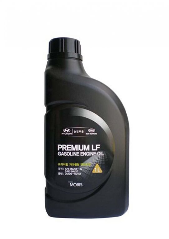 Mоторное масло Hyundai Premium LF, 5W20 SM/GF-4, 1л