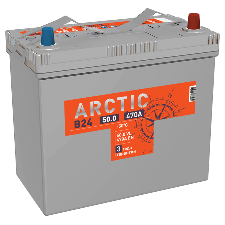 Аккумуляторная батарея TITAN Arctic Asia 6СТ-50.0 VL