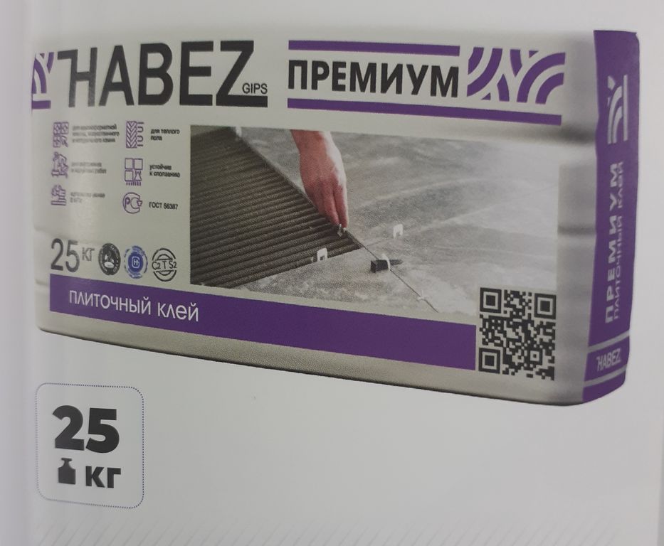 Клей плиточный влагостойкий HABEZ PREMIUM 25 кг