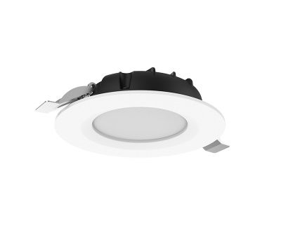 Светодиодный встраиваемый светильник ВАРТОН DL-SLIM 10Вт 4000K круглый Downlight для офисных потолков белый 121х38 мм