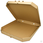 Коробка под пиццу 300х300х35 бурая