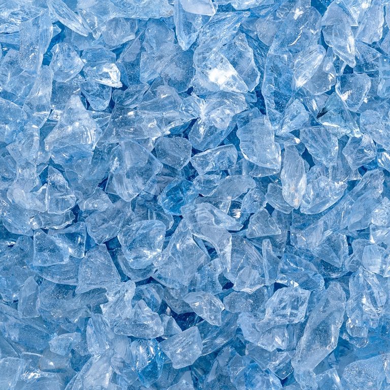 Стеклянная крошка ледниковая, 100г. Размер частиц: 2-5 мм