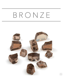 Стеклянная крошка Premium Bronze, 500г. Размер частиц: 5-20 мм 