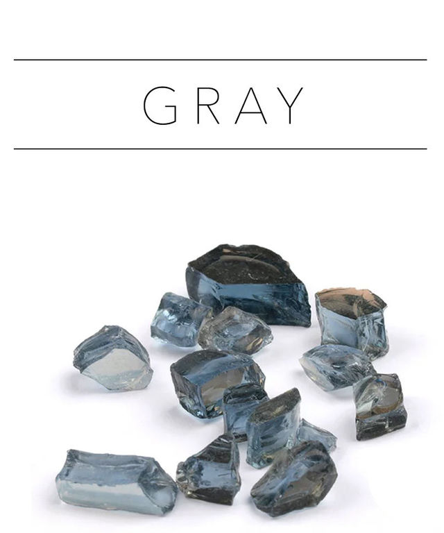 Стеклянная крошка Premium Gray, 500г. Размер частиц: 5-20 мм