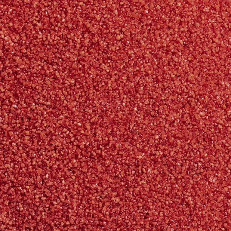 Красно-оранжевый кварцевый песок, 100г. Размер фракции: 0,3-0,7мм