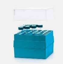 Коробка с крышкой для хранения центрифужных пробирок, ПП 4 х 4 шт
