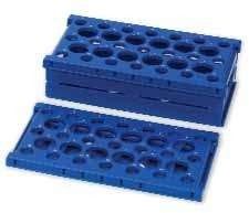 Штатив pop-up Rack, складной, полипропилен для 21 x 15 мл и 12 x 50 мл пробирок Синий