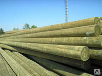 Деревянные опоры ЛЭП длиной 7м (пропитанные) 2