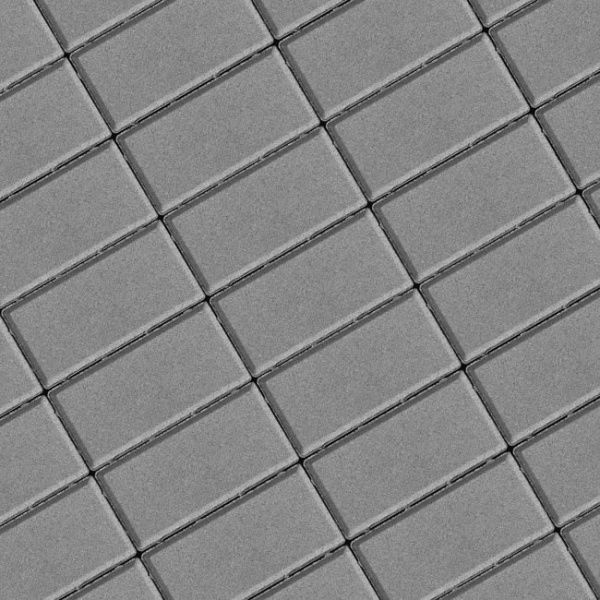 Прямоугольник (серый) 10х20 Моноколор плитка тротуарная вибропрессованная Braer толщина 4 см
