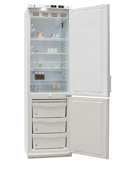 Холодильник лабораторный ХЛ-340 Позис с металлическими дверями 400л