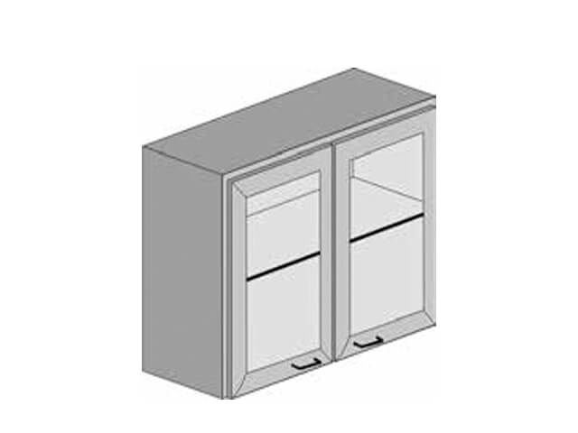 Шкаф навесной ТШ-21 (830х320х600), стеклянные дверцы