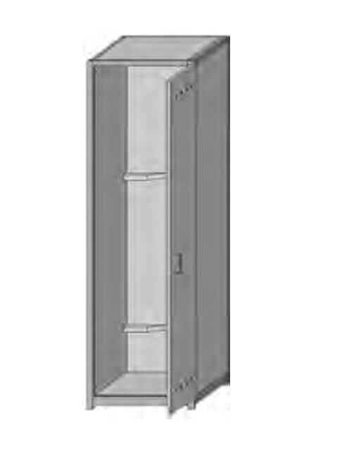 Шкаф для баллонов ШБ-1 (420х420х1800) односекционный