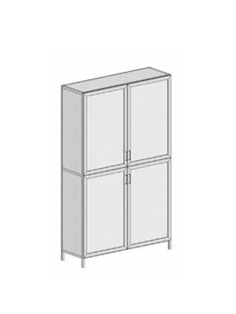 Шкаф для хранения ТШ-302 (1200х500х2000), 4 дверцы