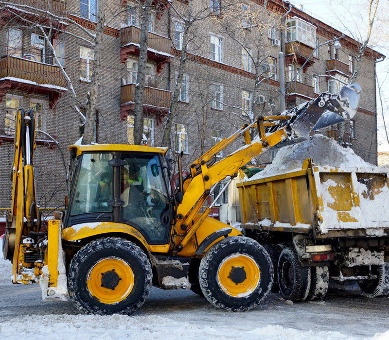 Вывоз, погрузка и утилизация снега на СПП