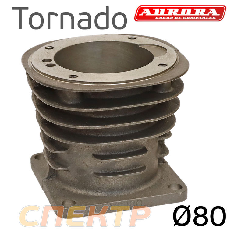 Цилиндр компрессора Aurora Tornado 110/135 (80мм)