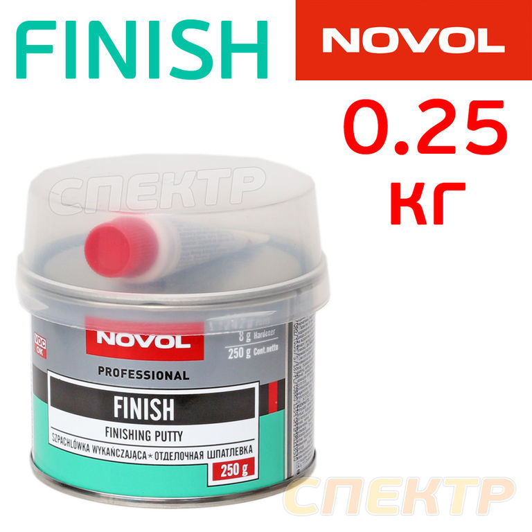 Шпатлевка финишная NOVOL FINISH (0,25кг)