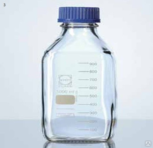 Бутылка лабораторная квадратная, DURAN, с отслеживающим кодом DWK Life Sciences Объем: 500 мл 