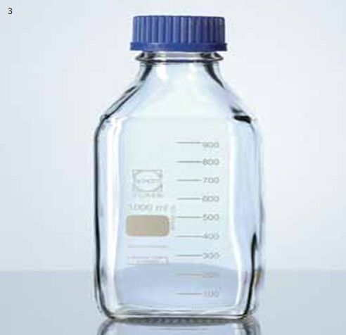 Бутылка лабораторная квадратная, DURAN, с отслеживающим кодом DWK Life Sciences Объем: 1000 мл