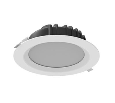 Светильник Downlight светодиодный встраиваемый ВАРТОН DL-01 круглый белый Ø230 40W 4000K IP54 матовый офисный