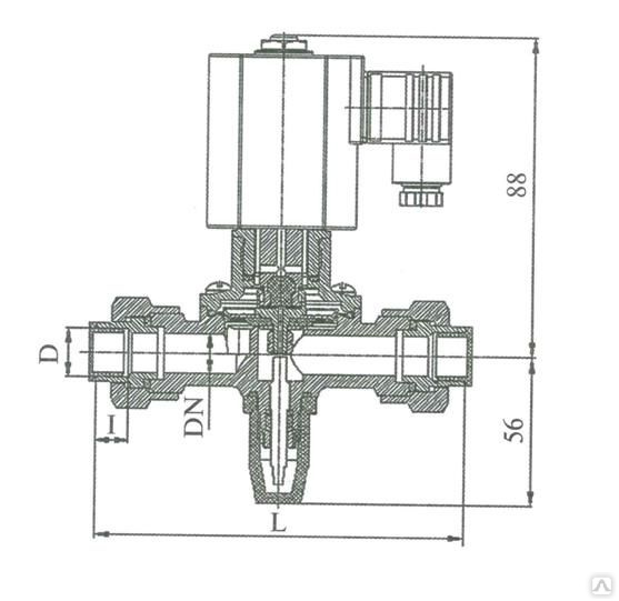 Электромагнитный клапан чертеж