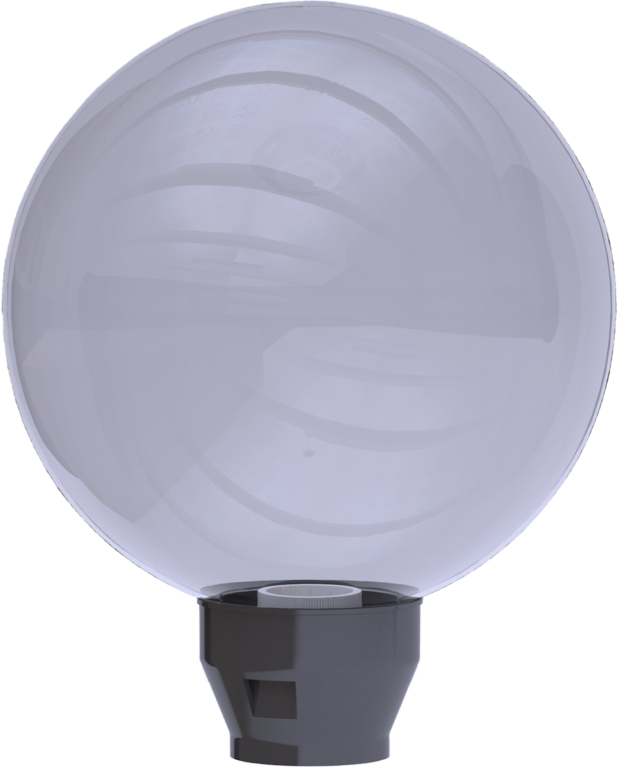 Светильник парковый Сфера 250 НТУ 07-60-321 ПММА е27 (А85) дымчатый