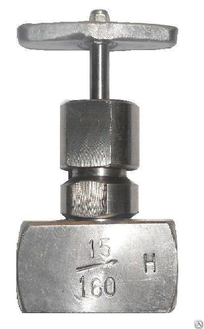 Клапан запорный игольчатый АТС-КИ 15с54бк Ду 15 мм Ру160 муфтовый