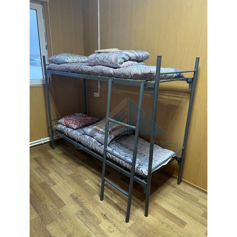 Двухъярусная металлическая кровать 8