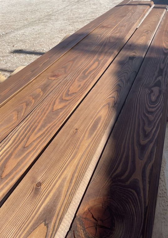Обработка древесины: покраска досок, любой породы дерева, на высоко-производительном итальянском оборудовании "Эконом" 2