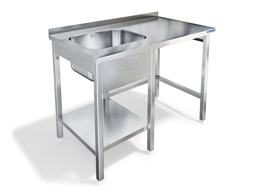 Стол с ванной для фронтальной посудомоечной машины Kayman для посудомоечной машины Tatra спмф-121/1207 правый