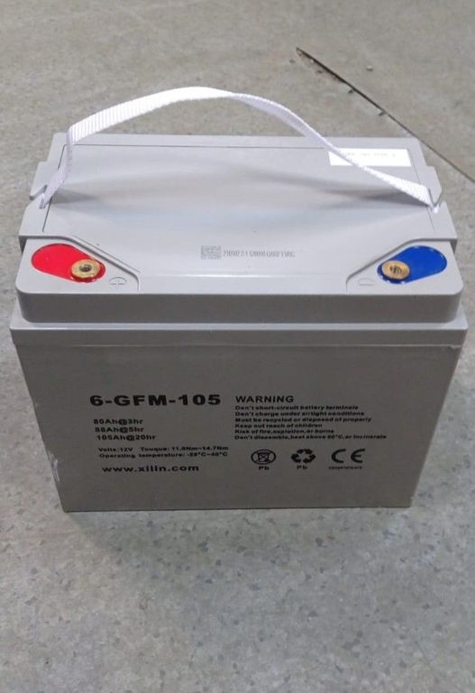 Аккумулятор для штабелёров CDD10R-E/CDD12R-E/CDD15R-E/IWS/WS 12 В/105 Ач гелевый (Gel battery) TOR