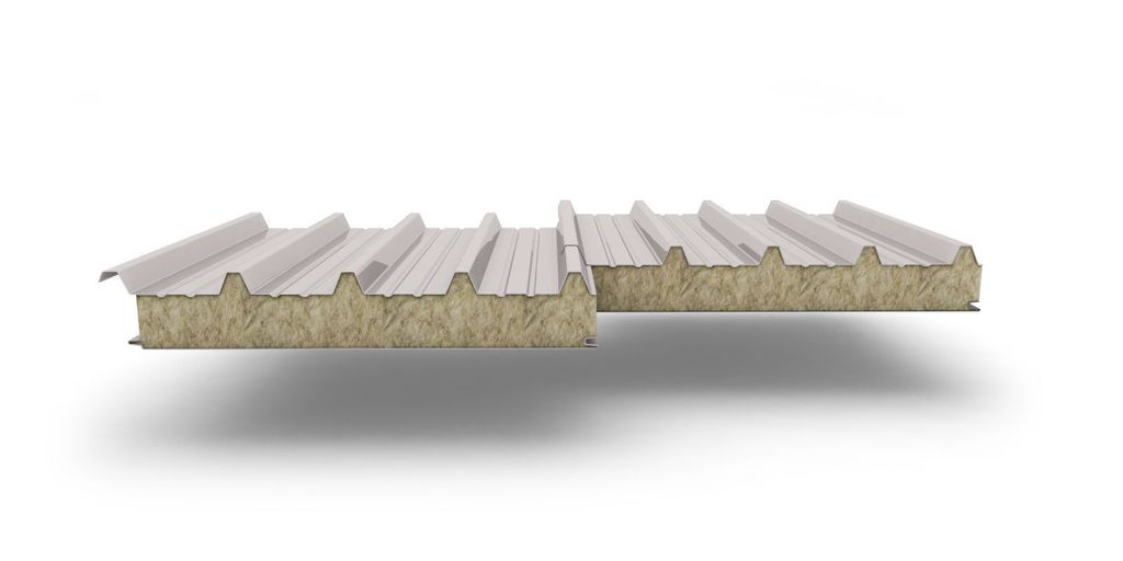 Панель металлическая стеновая МП СМ ширина 1190 мм толщина 100 мм