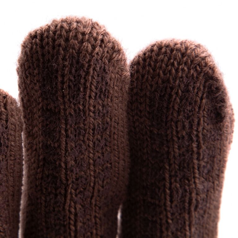 Перчатки трикотажные, акрил, ПВХ гель, "Протектор", коричневый, оверлок Россия Сибртех 5