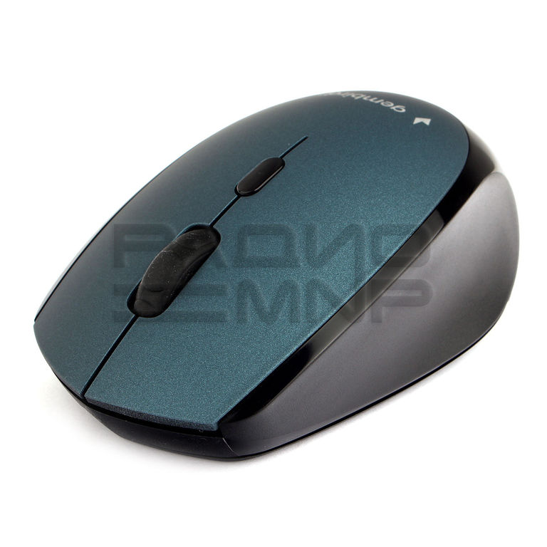 Мышь компьютерная беспроводная "Gembird" MUSW-354-B, 3кн.+колесо кнопка, 1600DPI, 2.4ГГц (синий)