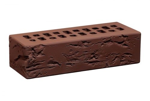 Кирпич лицевой пустотелый М-150 Шоколад, Кора дерева евро
