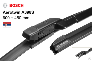 Комплект щеток стеклоочистителя Bosch Aerotwin A 863 S (650/450 мм), цена в  Санкт-Петербурге от компании ТехноПарк