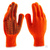 Перчатки трикотажные, акрил, ПВХ гель, "Протектор", оранжевый, оверлок Россия Сибртех #1