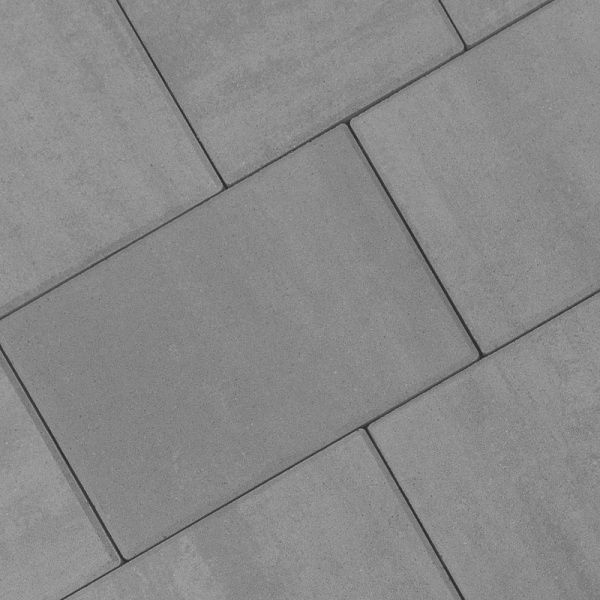 Триада (серый) Моноколор плитка тротуарная вибропрессованная Braer толщина 6 см