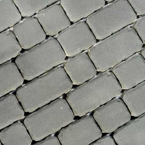 Ривьера (серый) Моноколор плитка тротуарная вибропрессованная Braer толщина 6 см