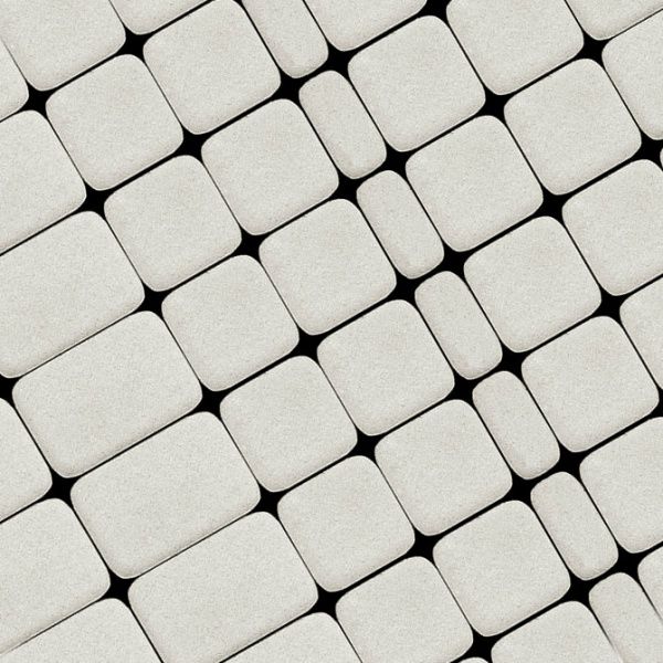 Классико (белый) Моноколор плитка тротуарная вибропрессованная Braer толщина 6 см
