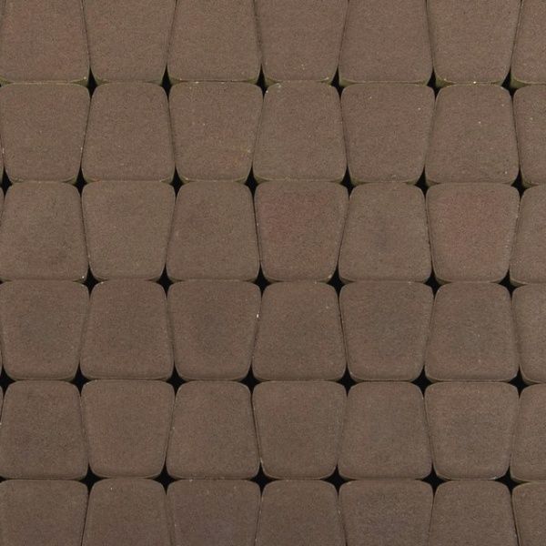 Классико круговая (коричневый) Моноколор плитка тротуарная вибропрессованная Braer толщина 6 см