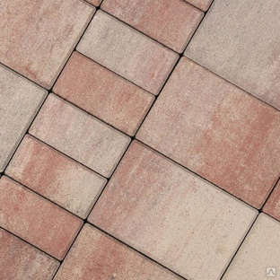 Мозаика (Фламинго) Color Mix плитка тротуарная вибропрессованная Braer толщина 6 см #1