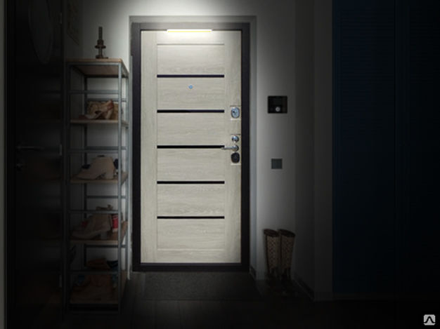 Серая матовая дверь с подсветкой | Дизайн, Дверь, Входная дверь
