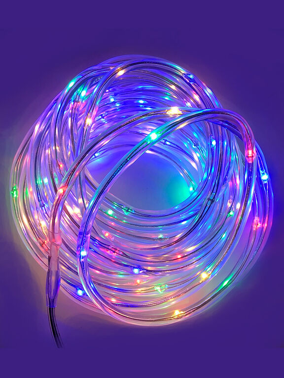 Гирлянда "Нить-роса" в трубке 100 LED 10 м разноцветная