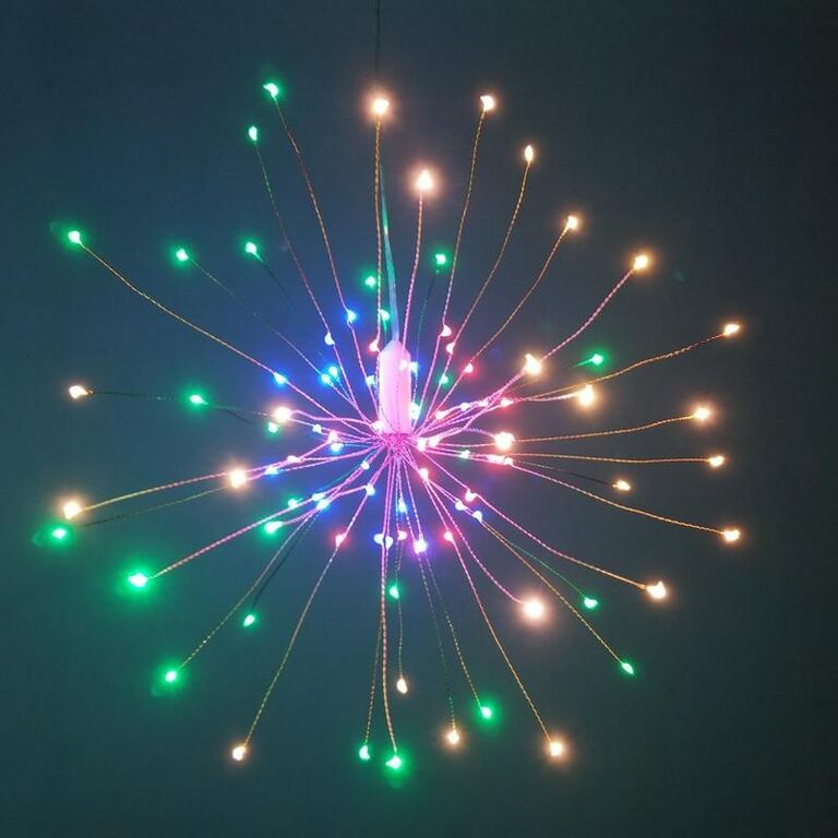 Гирлянда "Фейрверк" светодиодная с пультом, 180 LED, разноцветная фото 2